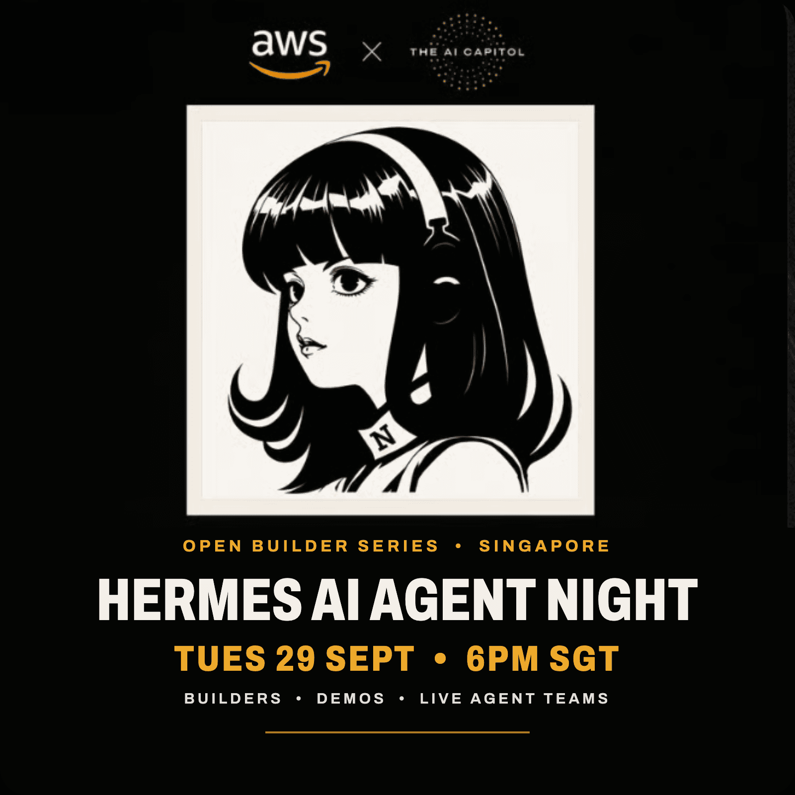Hermes AI Agent Night - The AI Capitol & Amazon Web Services