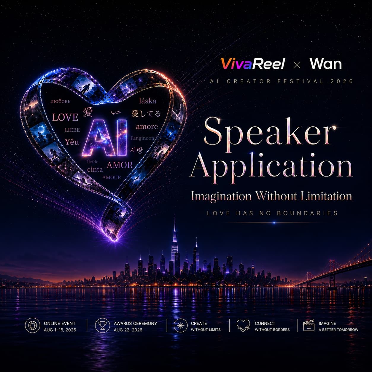 VivaReel × Wan3.0 AI Creator Festival 2026 · Bali