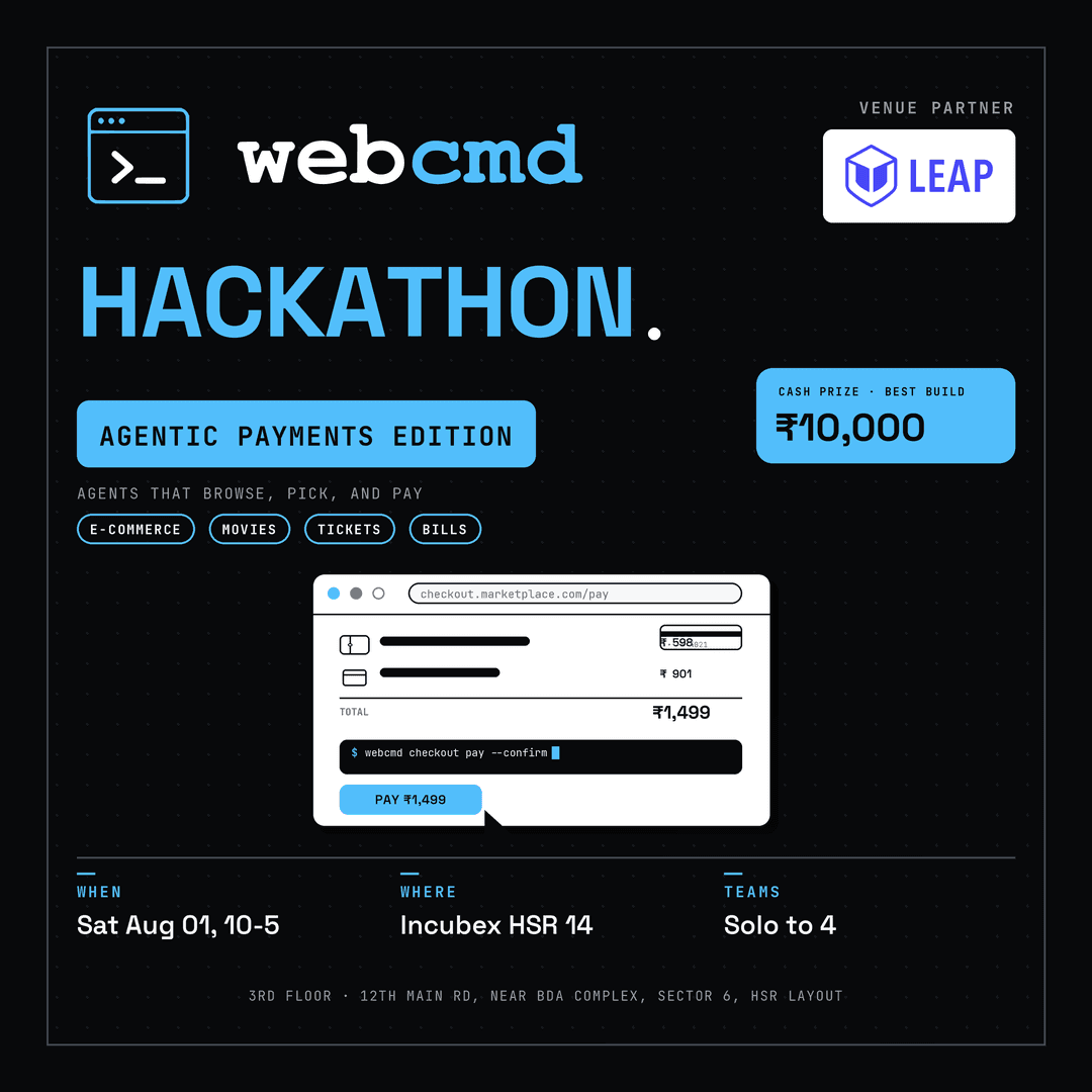 webcmd Hackathon ⚡Agentic Payments Edition