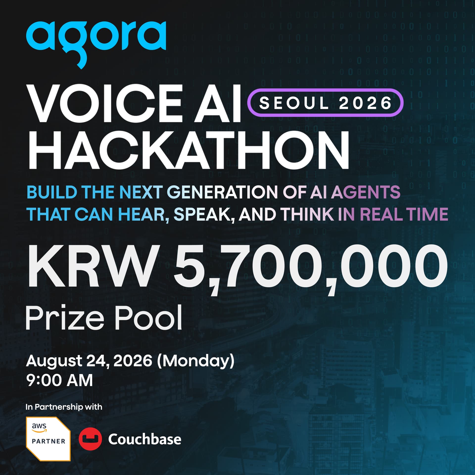 Voice AI Hackathon Seoul 2026: Build the Next Generation of AI Agents That Can Hear, Speak, and Think in Real Time