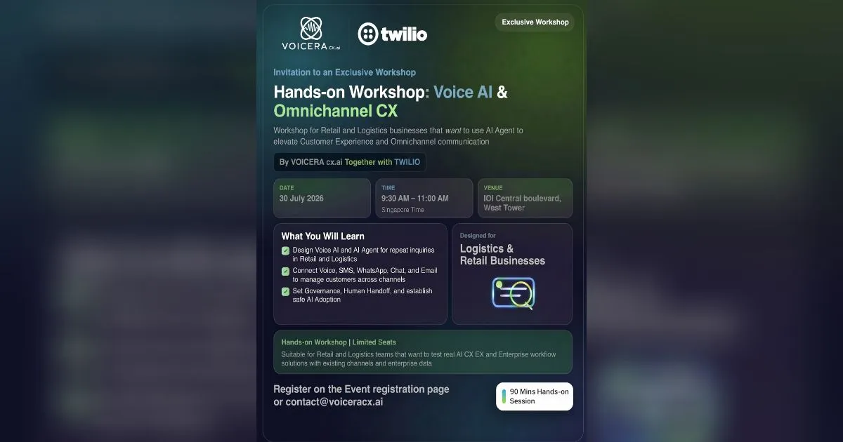 AI Masterclass Singapore By Voiceracx and Twilio