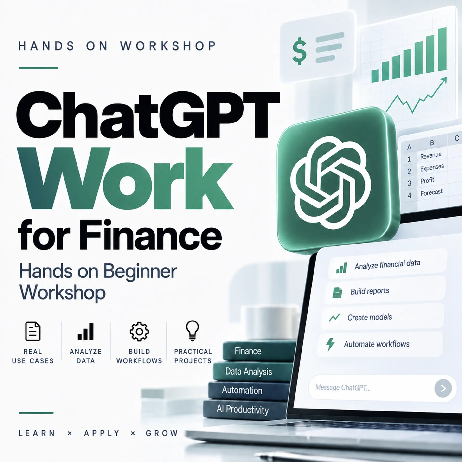 ChatGPT Work for Finance Hands on Beginner Workshop
