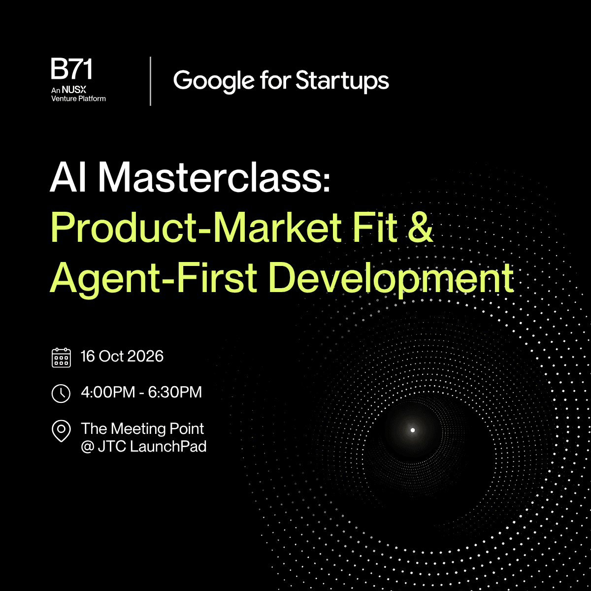 AI Masterclass: Product-market Fit & Agent-First Development | Powered by Google for Startups