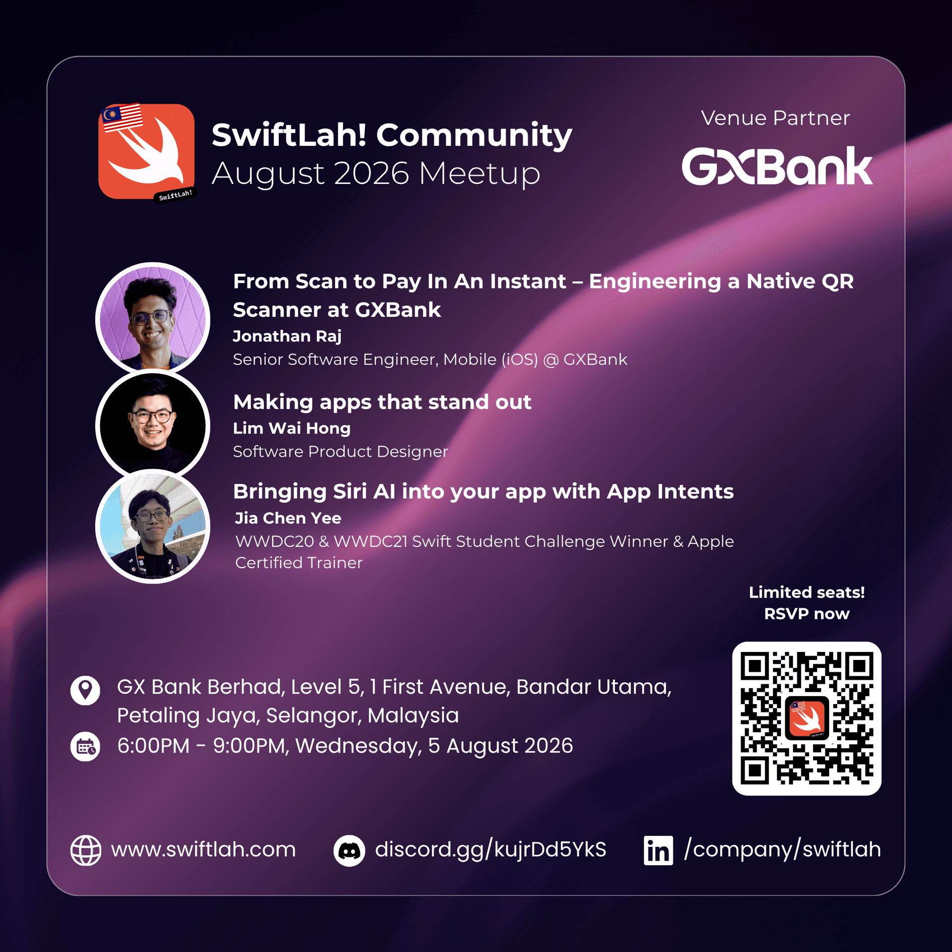 SwiftLah! Community August 2026 Meetup