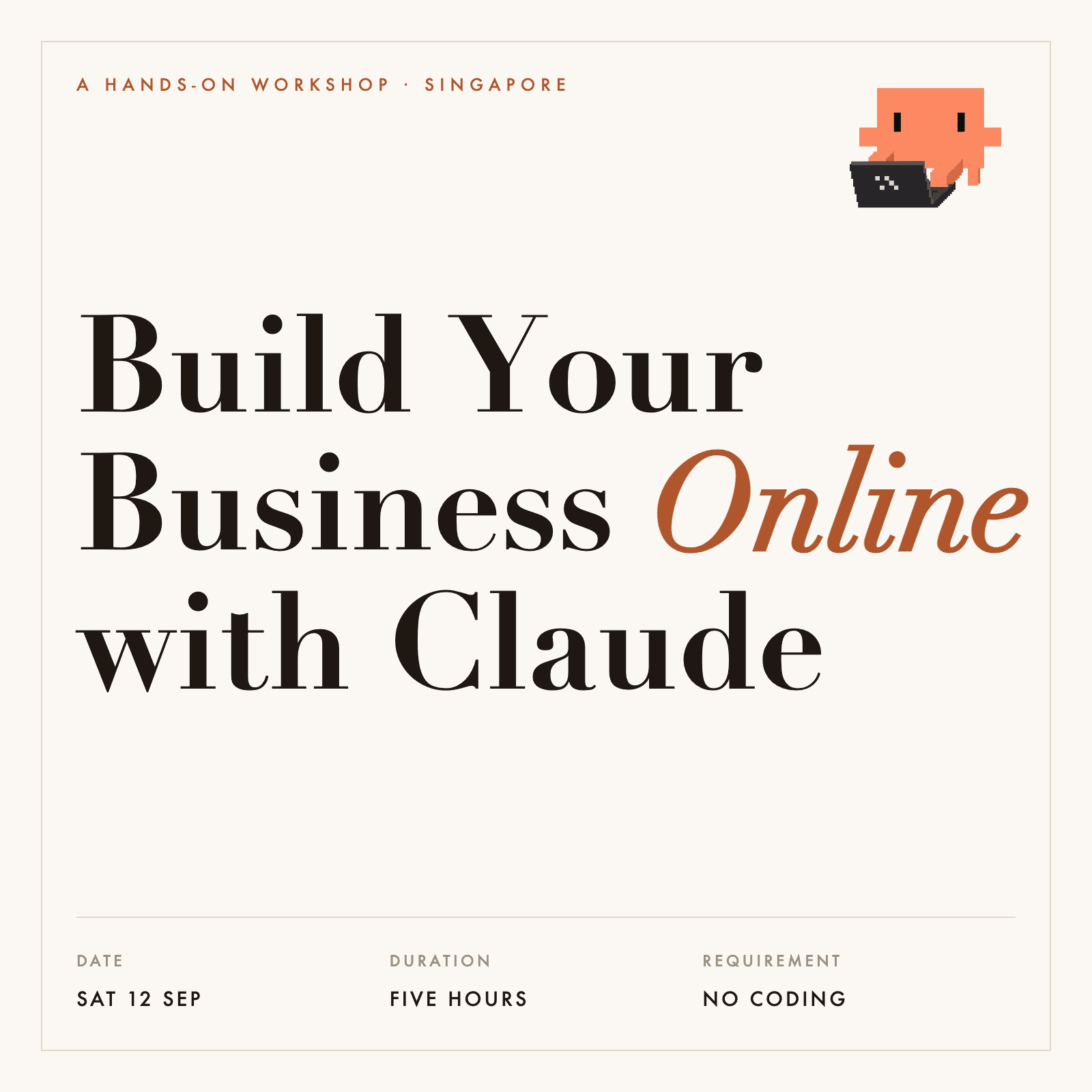 Build Your Website with Claude: A 5-hour hands-on workshop