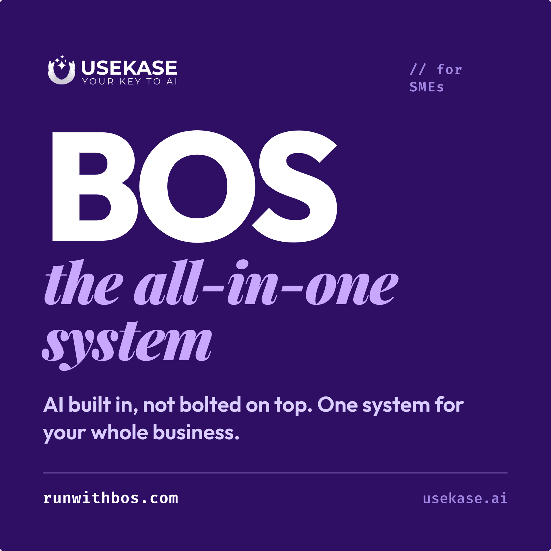 Is AI disappointing you? Let us introduce you to BOS