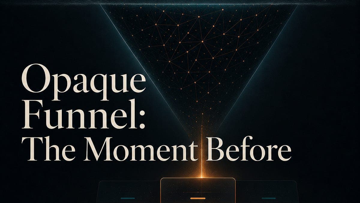 Opaque Funnel: The Moment Before